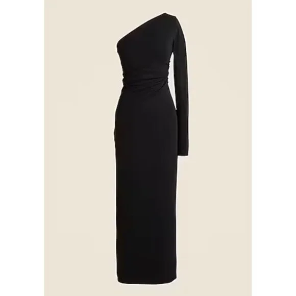 J. Crew One-shoulder dress in jersey crepe Size Small - Picture 3 of 13